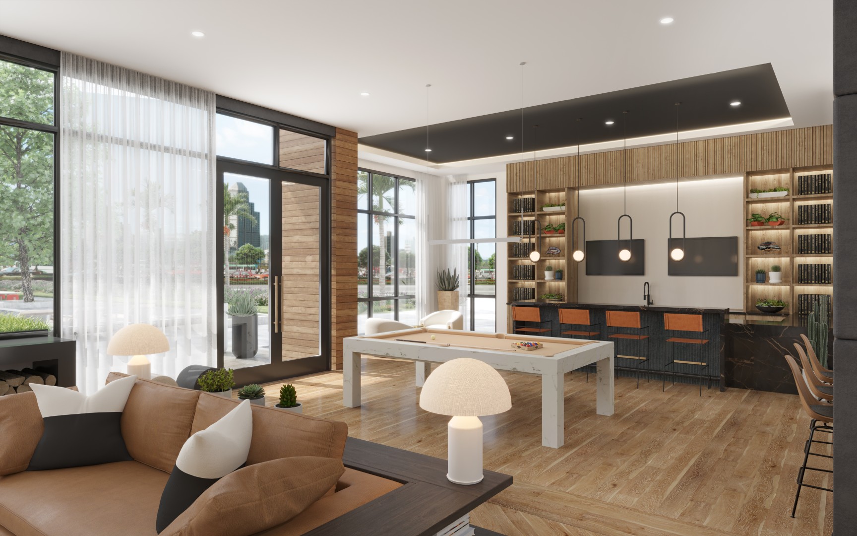 Luxury Resident Clubhouse with Billiards