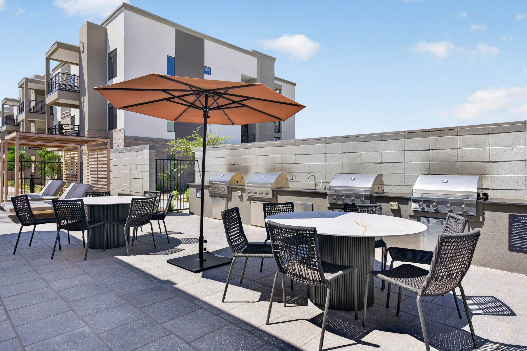 Grill area at Harmony at Hawes Crossing