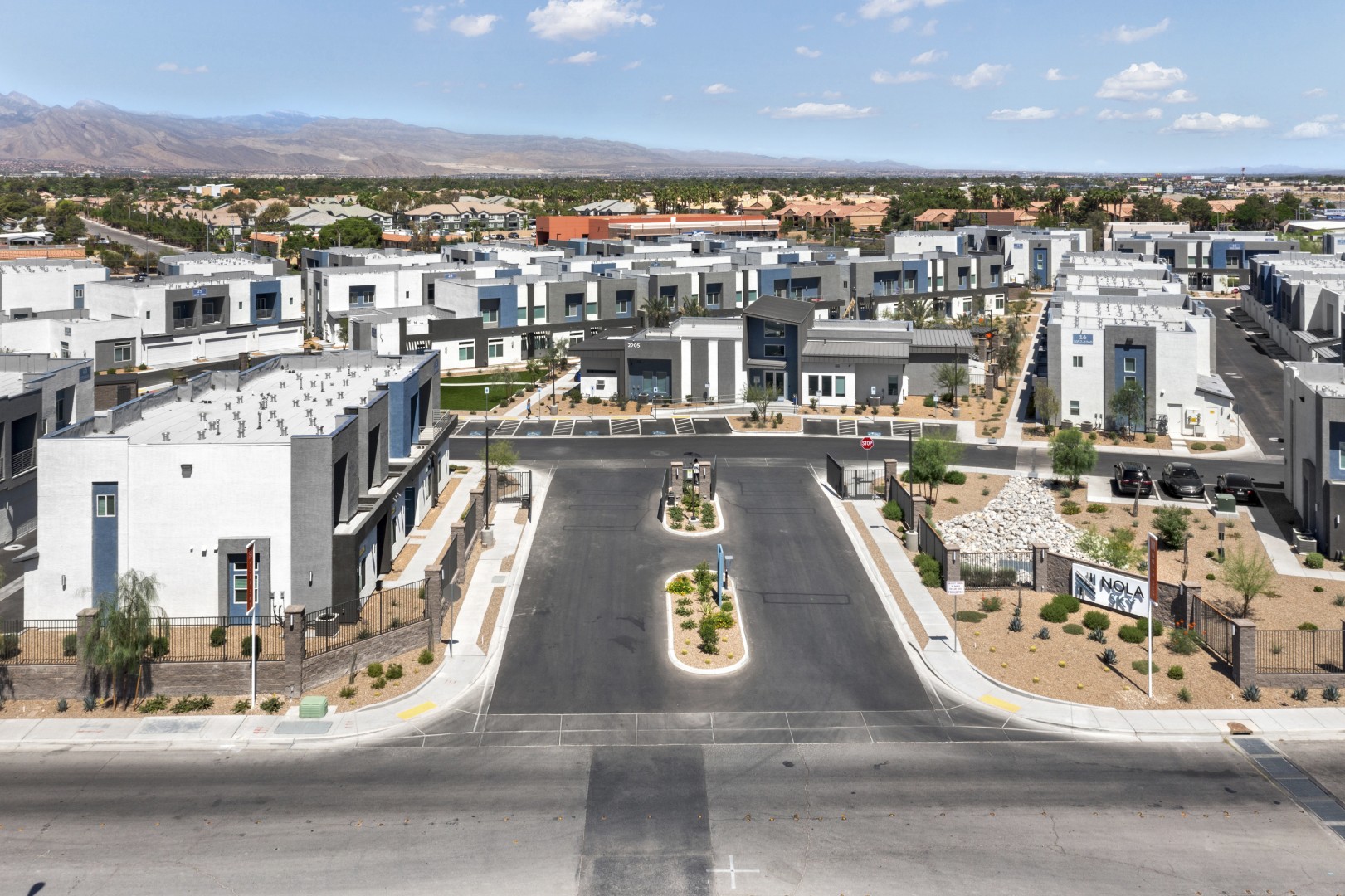 Aerial View Of Community