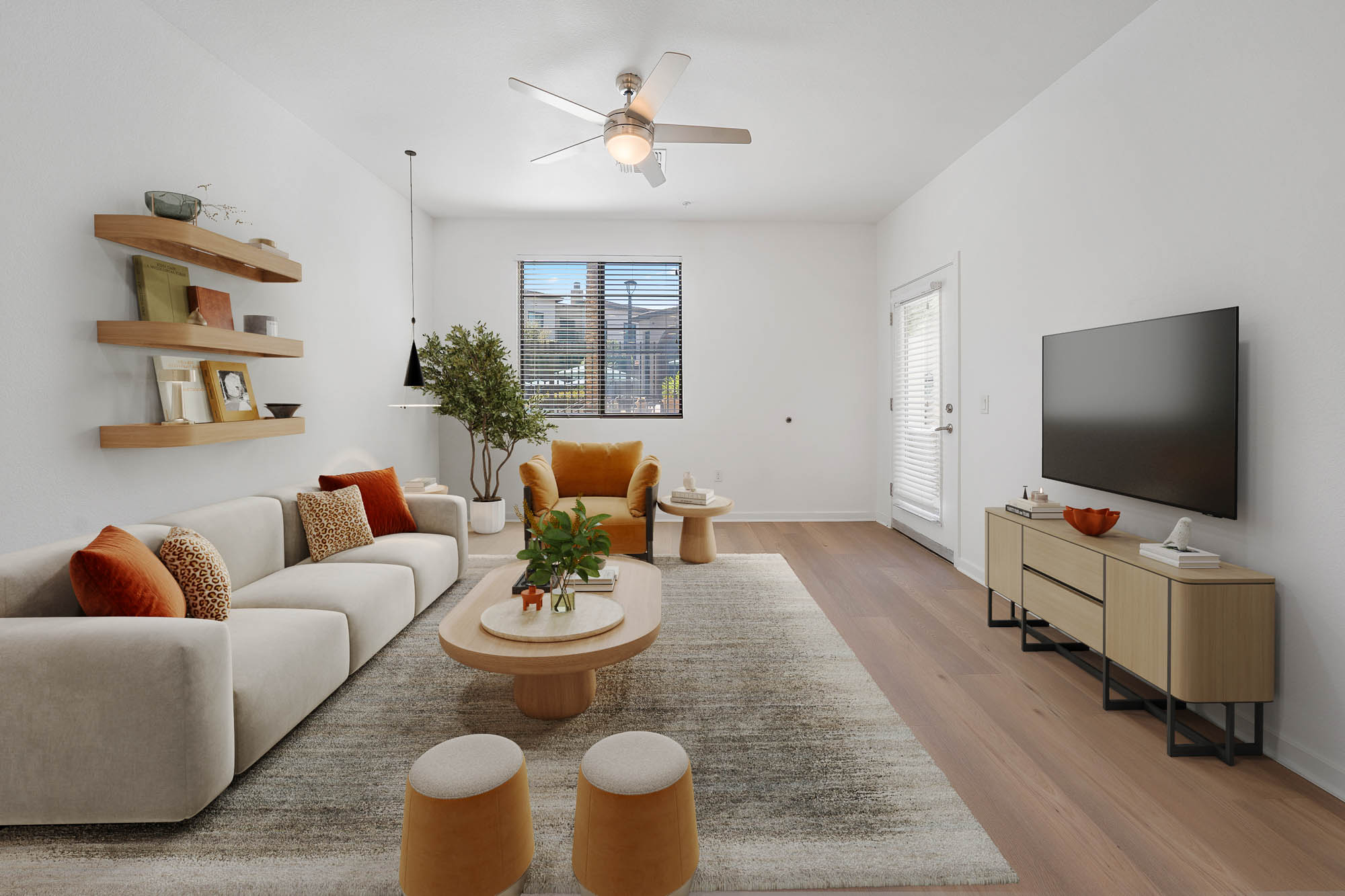 Modern Living Room With Open Layout