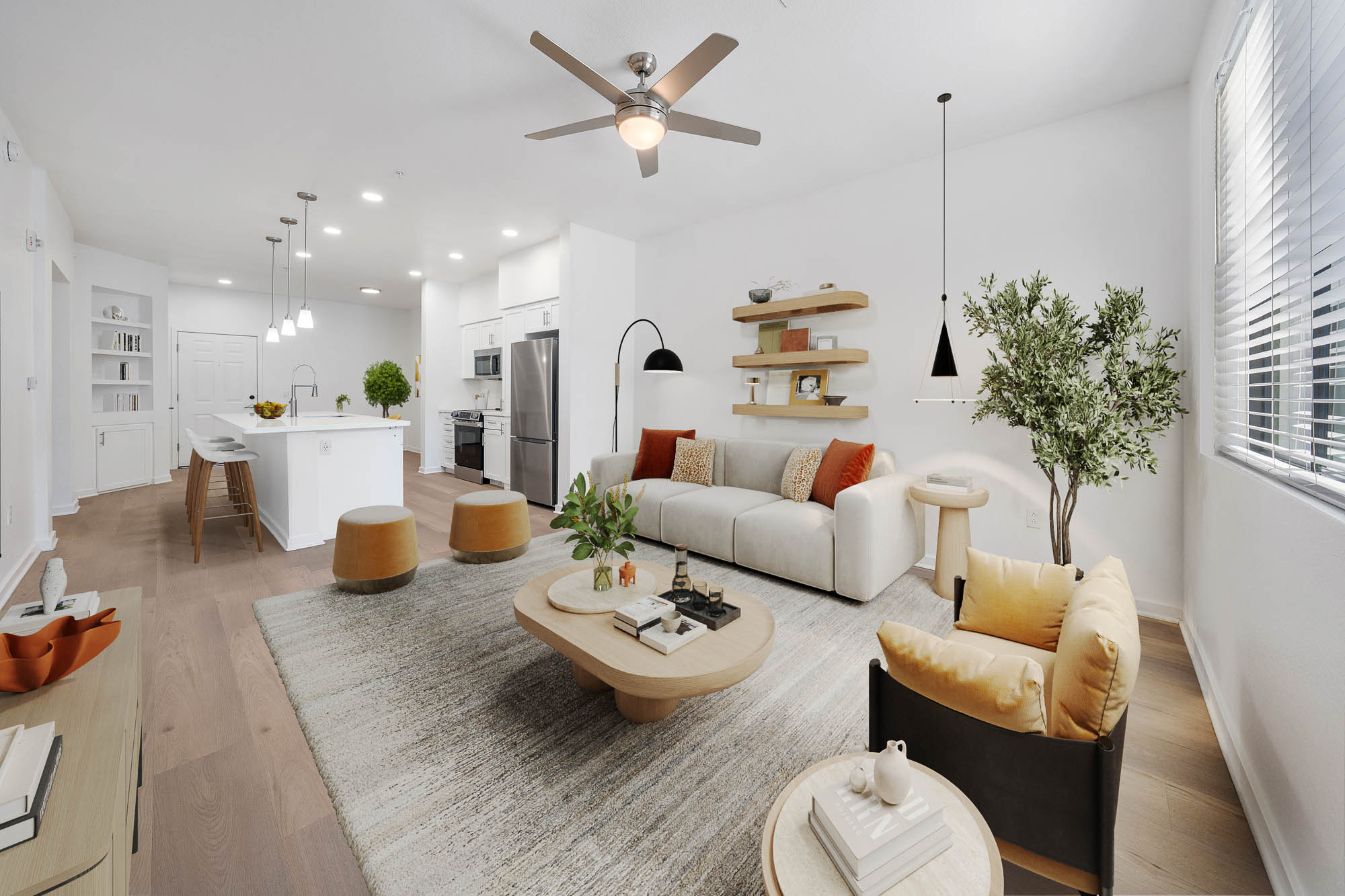 Open Concept Living Room