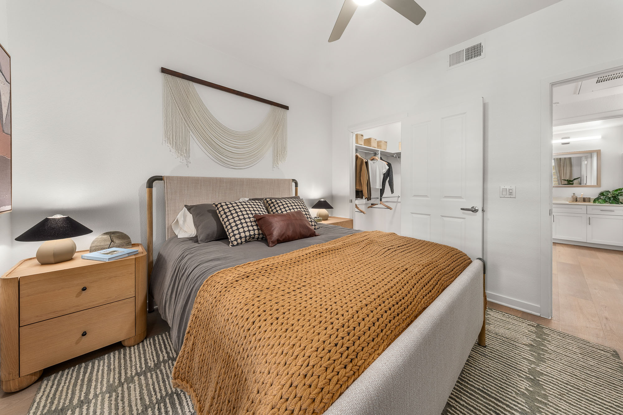 Modern Bedroom with Walk-In Closet